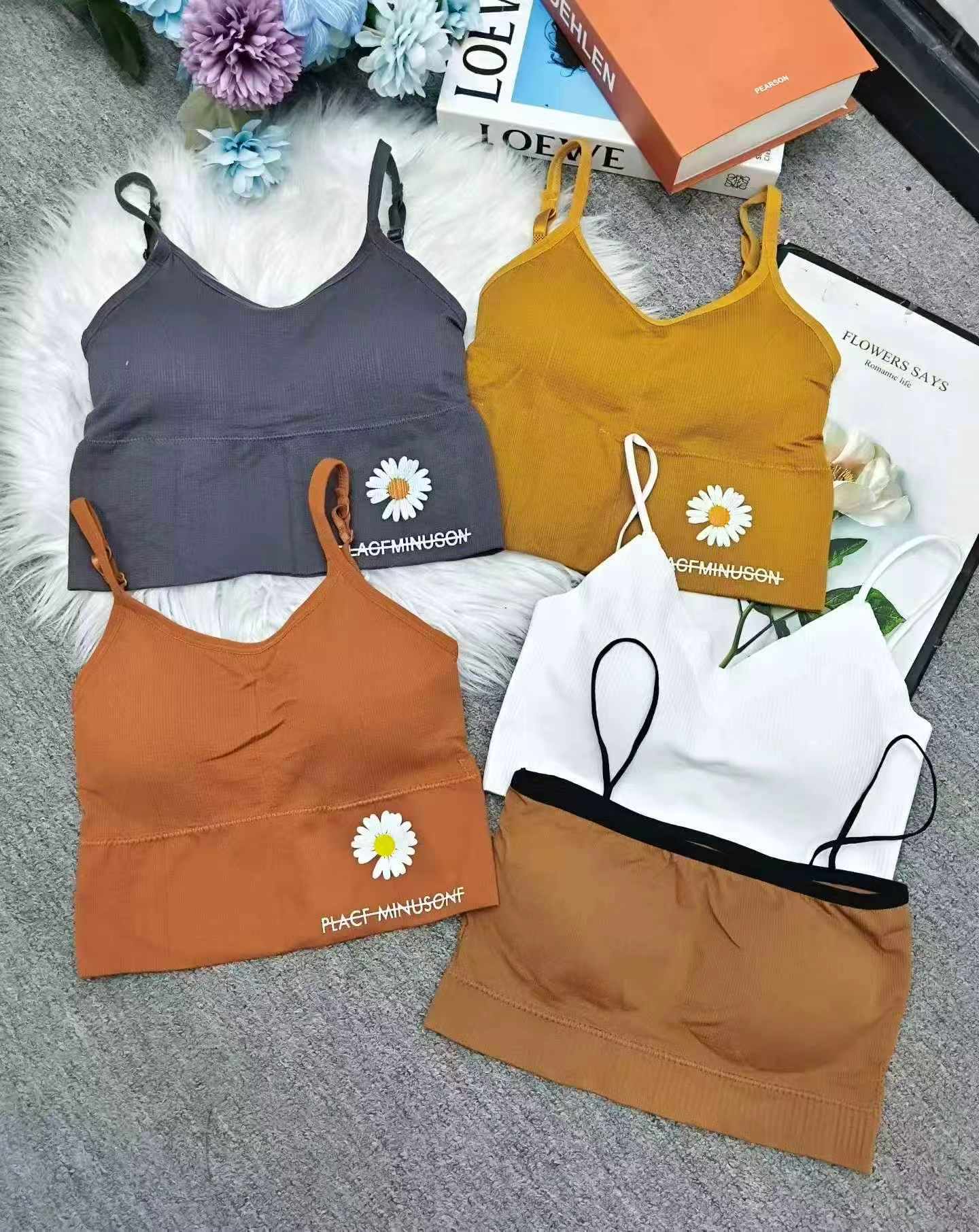 1280 Pcs Nylon Ice Silk Yoga Sports Back Camisole Vest - Image 1
