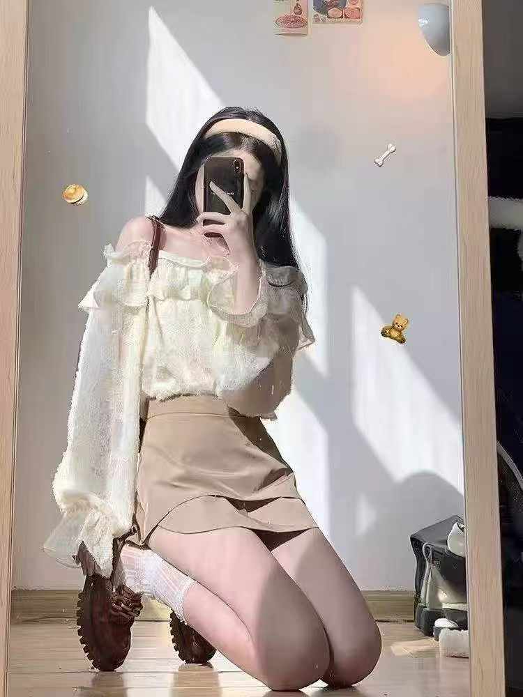 166 Pieces Summer Irregular Khaki A-line Short Skirts - Image 1
