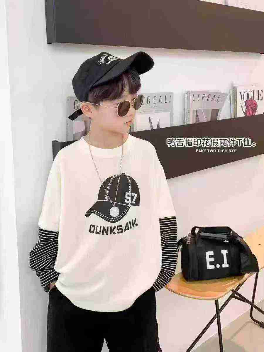 Branded Big Kids Fake Two-piece Knit Tops About 1600 Pieces - Image 1