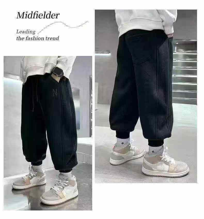 Fleece Lined Casual Sweatpants For Older Kids, Total 155 Pieces - Image 1