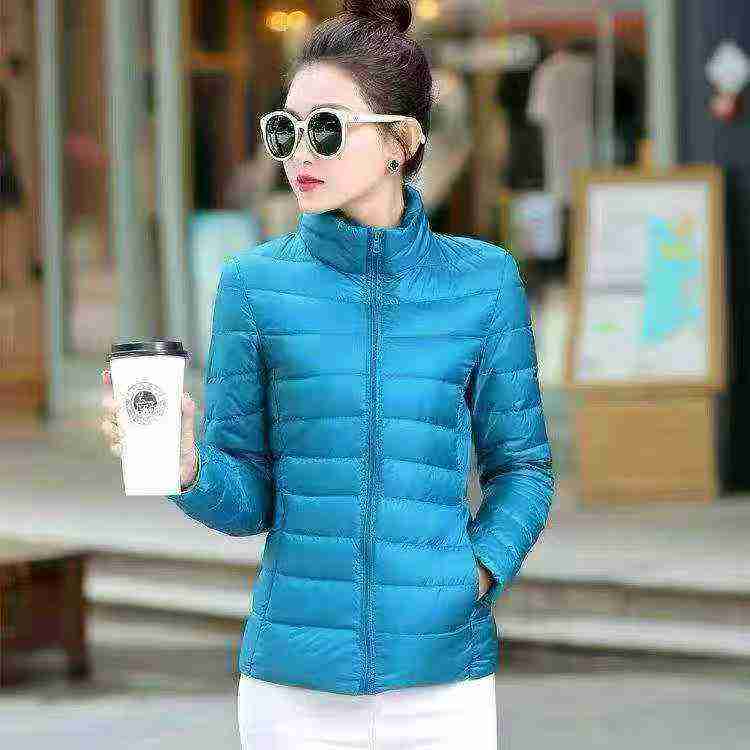 2492 Pcs Clearance High Quality Women's 90 Down Lightweight Stand Collar Down Jackets - Image 1
