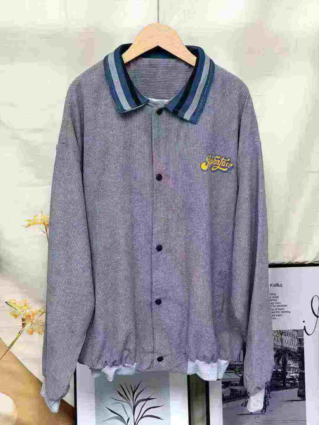 Men's Retro Corduroy Baseball Jacket, 152 Pieces, Size M-2XL, Individual Packaging - Image 1