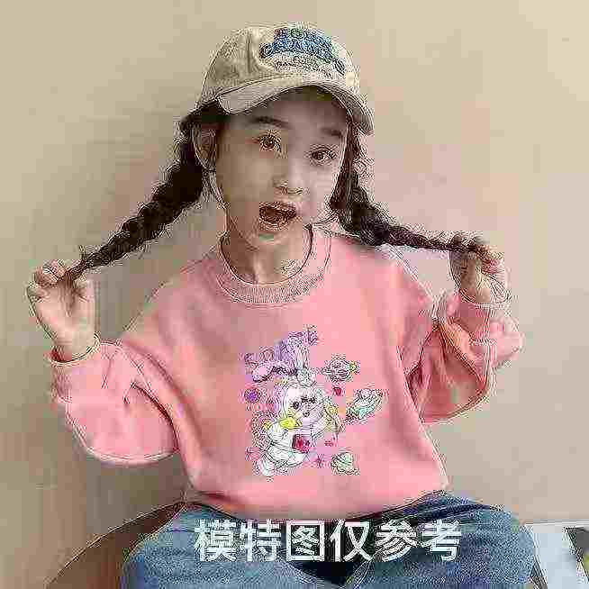 About 2000 Pieces Autumn Winter Kids Fleece Printed Crewneck Sweatshirts Clearance - Image 1