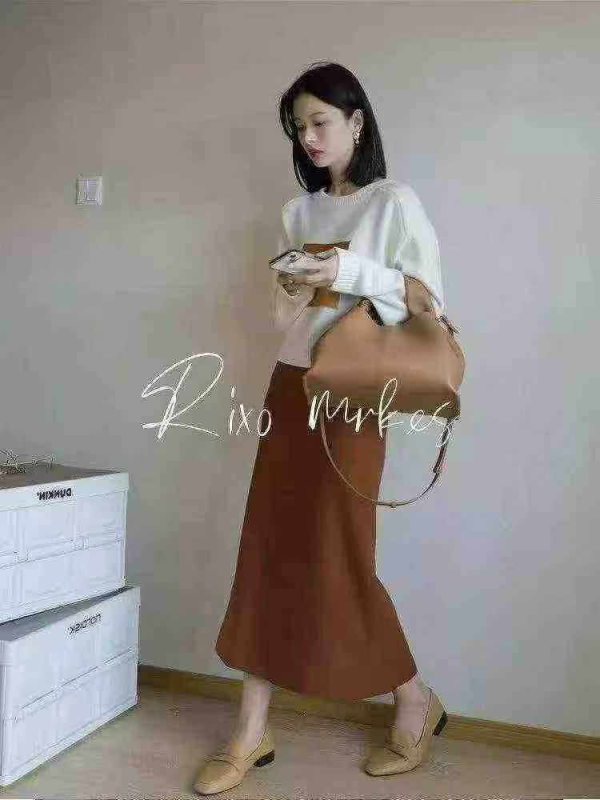 85 Sets French Elegant Tweed Knit Two-piece Skirt Set - Image 1