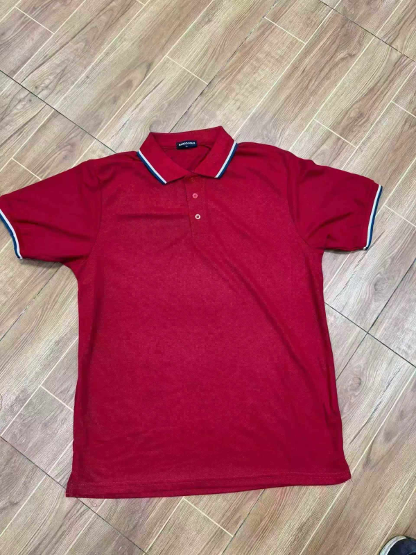 1190 Pieces Unisex Collar Short Sleeve T-Shirts S-XL - Image 1