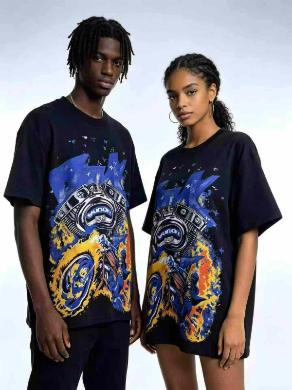 About 1800 Pcs 300g Heavyweight Unisex Oversized T-shirts - Image 1