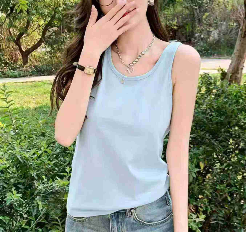 Women's Cotton Loose Sleeveless Vests, Total 600 Pieces, 2 Styles, Size S-XL - Image 1