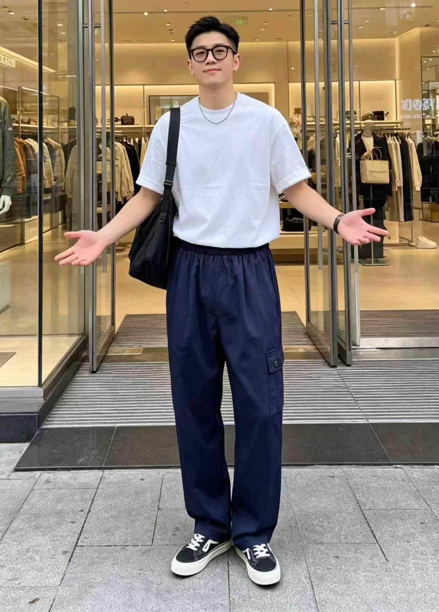 休闲直筒工装运动裤，总计2492件 - Image 3