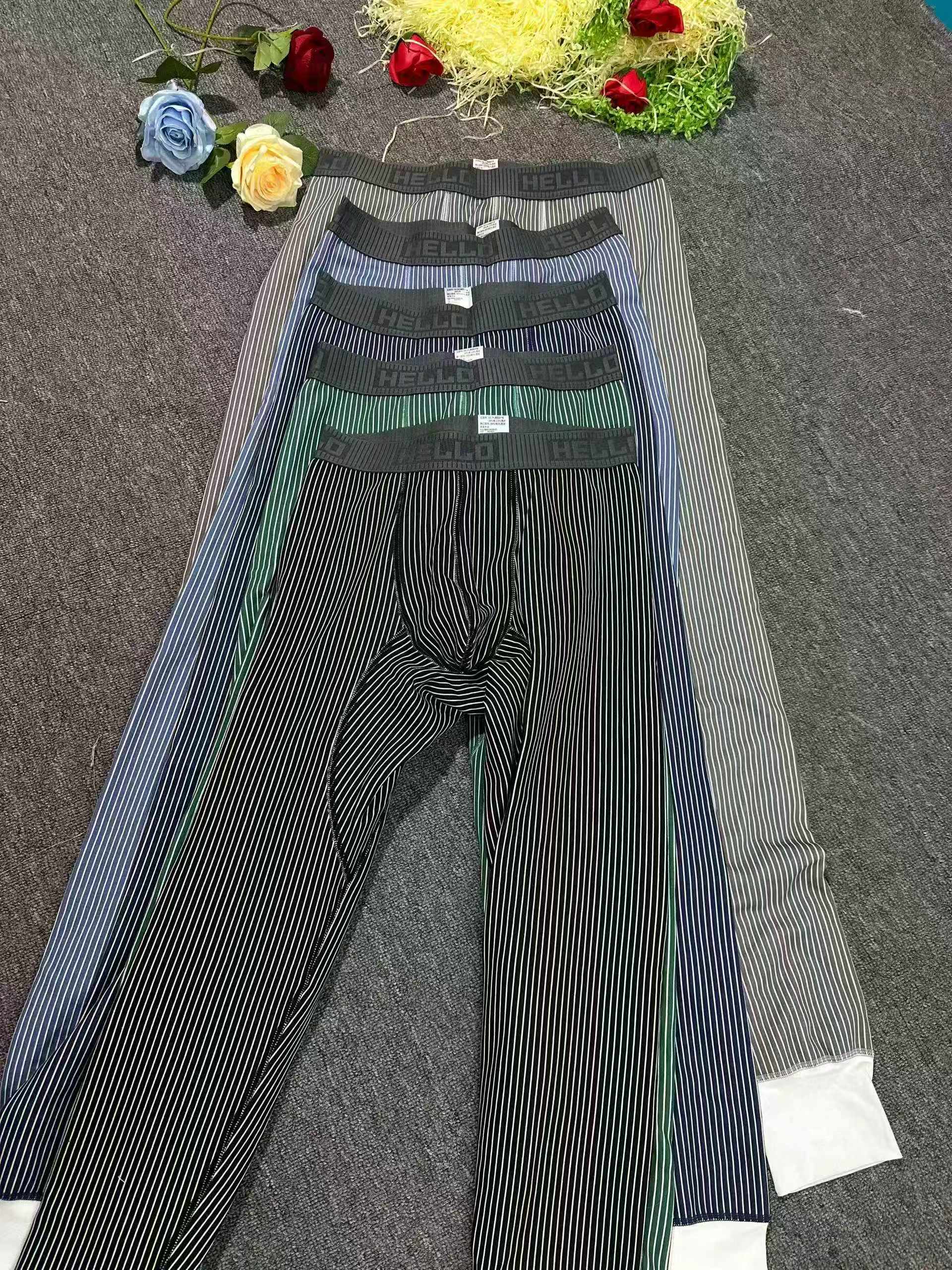 Karibu Vipande 1600 vya Suruali za Msingi za Joto za Wanaume zilizoongezewa unene, zenye mistari na zimetengenezwa kwa fleece - Image 2