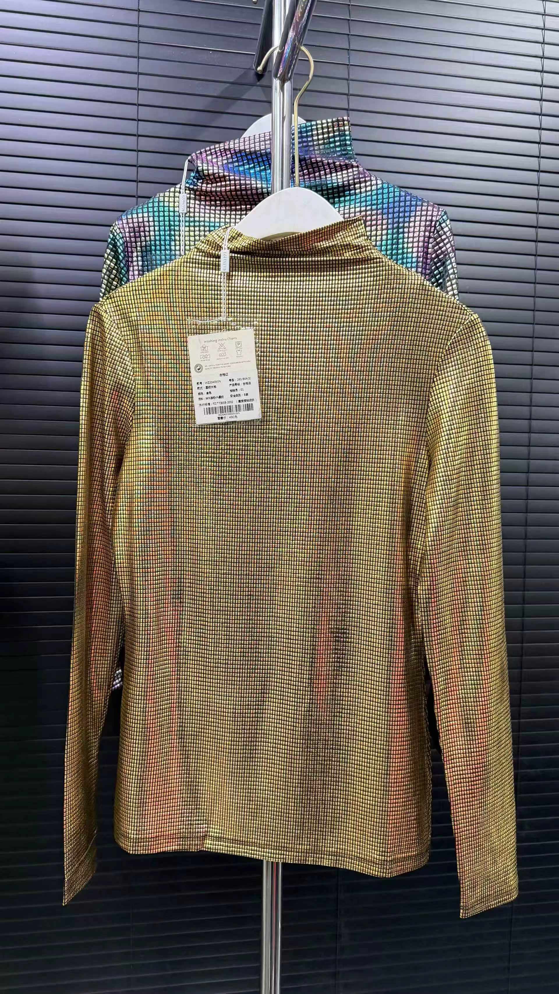 Atasan Leher Separuh Kura Laser Bronz, 2 Warna, 500 Helai - Image 4