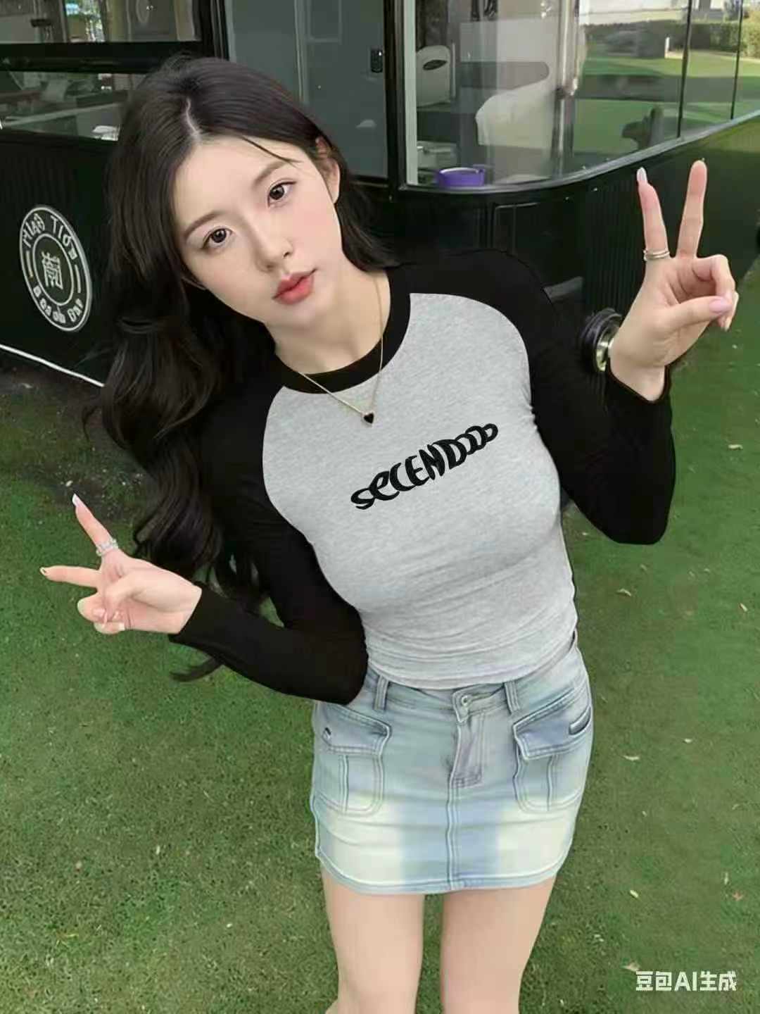 1149 Keping Atasan Kapas Lengan Panjang Gaya Streetwear Gadis Bergaya Trendy Berkualiti Tinggi - Image 2