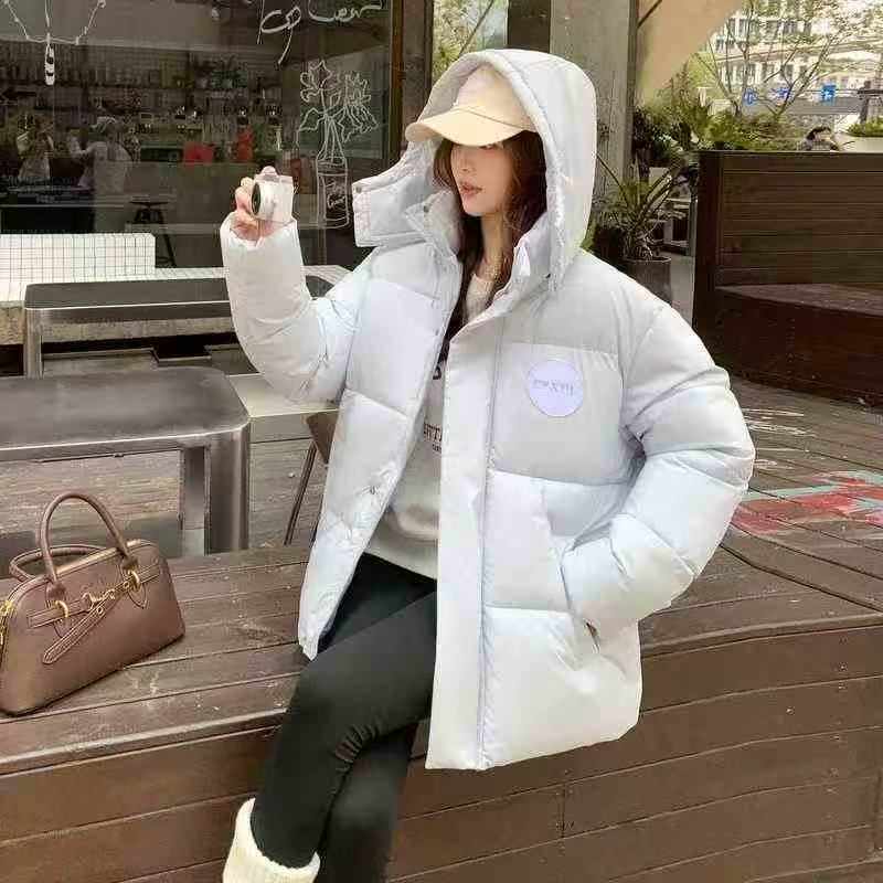 6413 قطعة معطف نسائي مبطن قصير بغطاء رأس قابل للفك على الطراز الكوري - Image 7