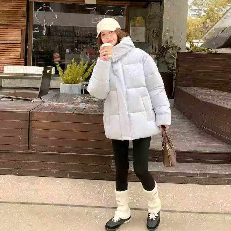 6413 قطعة معطف نسائي مبطن قصير بغطاء رأس قابل للفك على الطراز الكوري - Image 8