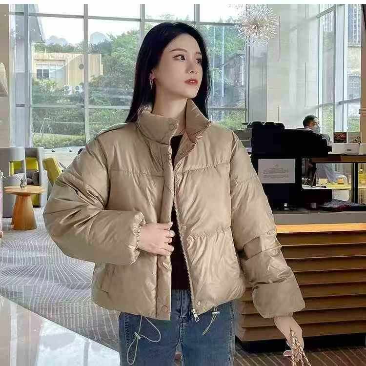 9508 قطعة معطف شتوي قصير سميك مبطن منفوش مخصص للنساء ذوات القامة القصيرة - Image 5