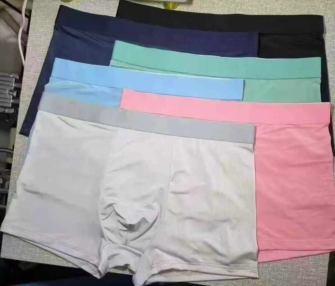 Takriban Vipande 15000 vya Suruali Fupi za Boxer za Wanaume za Hariri ya Barafu, Ukubwa wa L hadi 4XL - Image 2