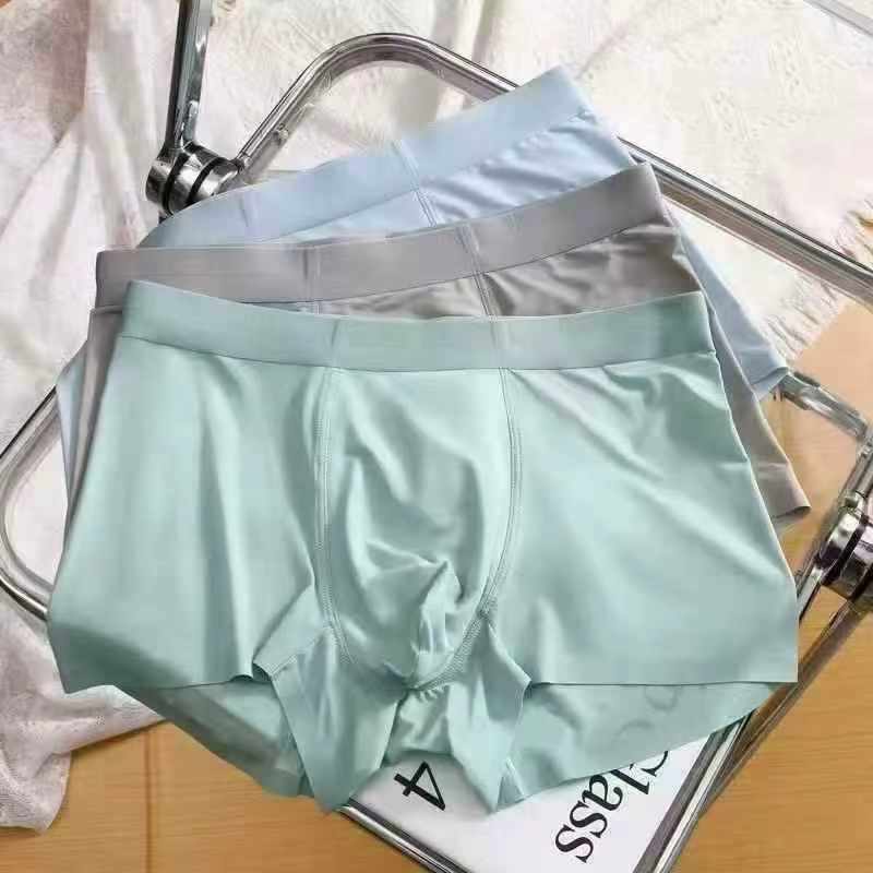 Takriban Vipande 15000 vya Suruali Fupi za Boxer za Wanaume za Hariri ya Barafu, Ukubwa wa L hadi 4XL - Image 5