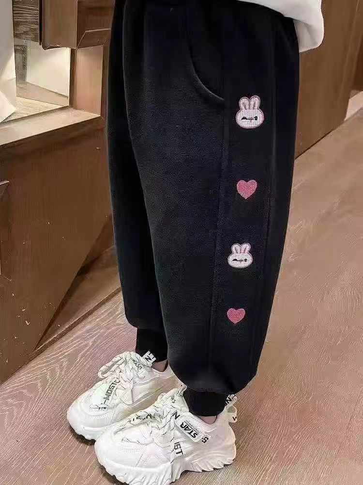 500 Pièces Pantalons de Jogging Enfants Automne-Hiver en Molleton Brodés - Image 2