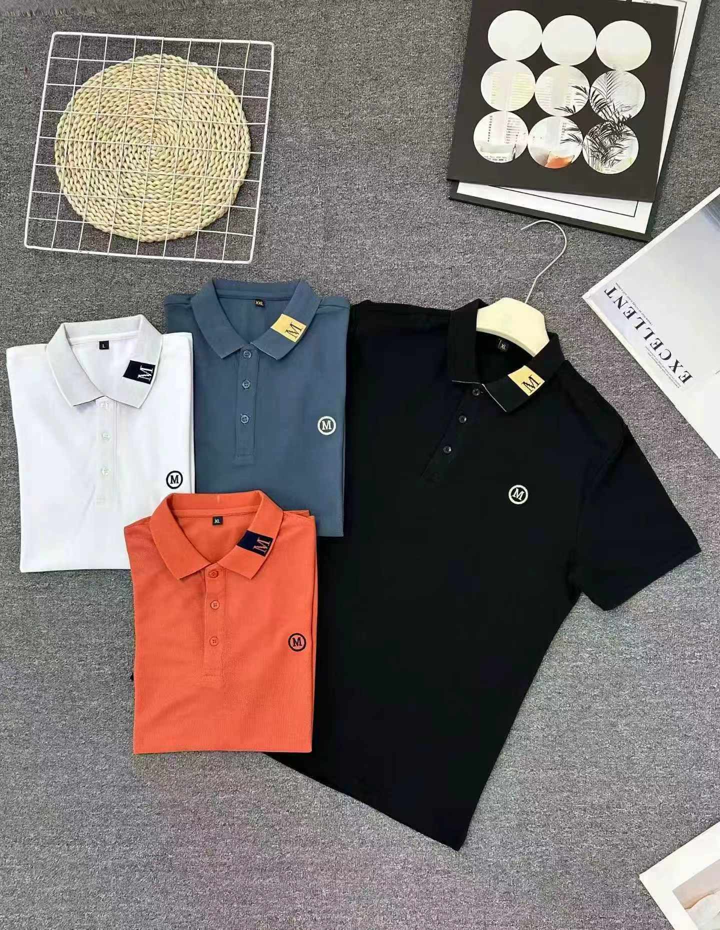 Shati za Polo za Mikono Mifupi za Wanaume zilizopambwa kwa Kudarizi, Zenye Miundo 12, Vipande 2600 - Image 5