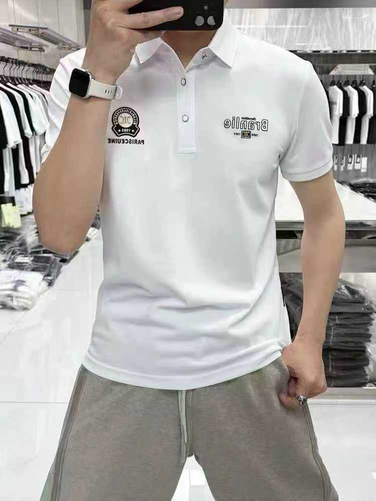2400 Buah Kaos Polo Pria Trendi Lengan Pendek Bordir - Image 2