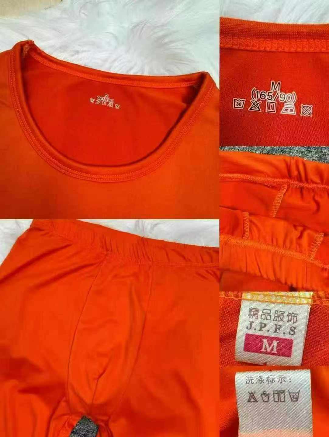 یونی سیکس ڈھیلے گرم تھرمل انڈرویئر سیٹ، 1300 سیٹیں، سائز M سے 4XL - Image 3