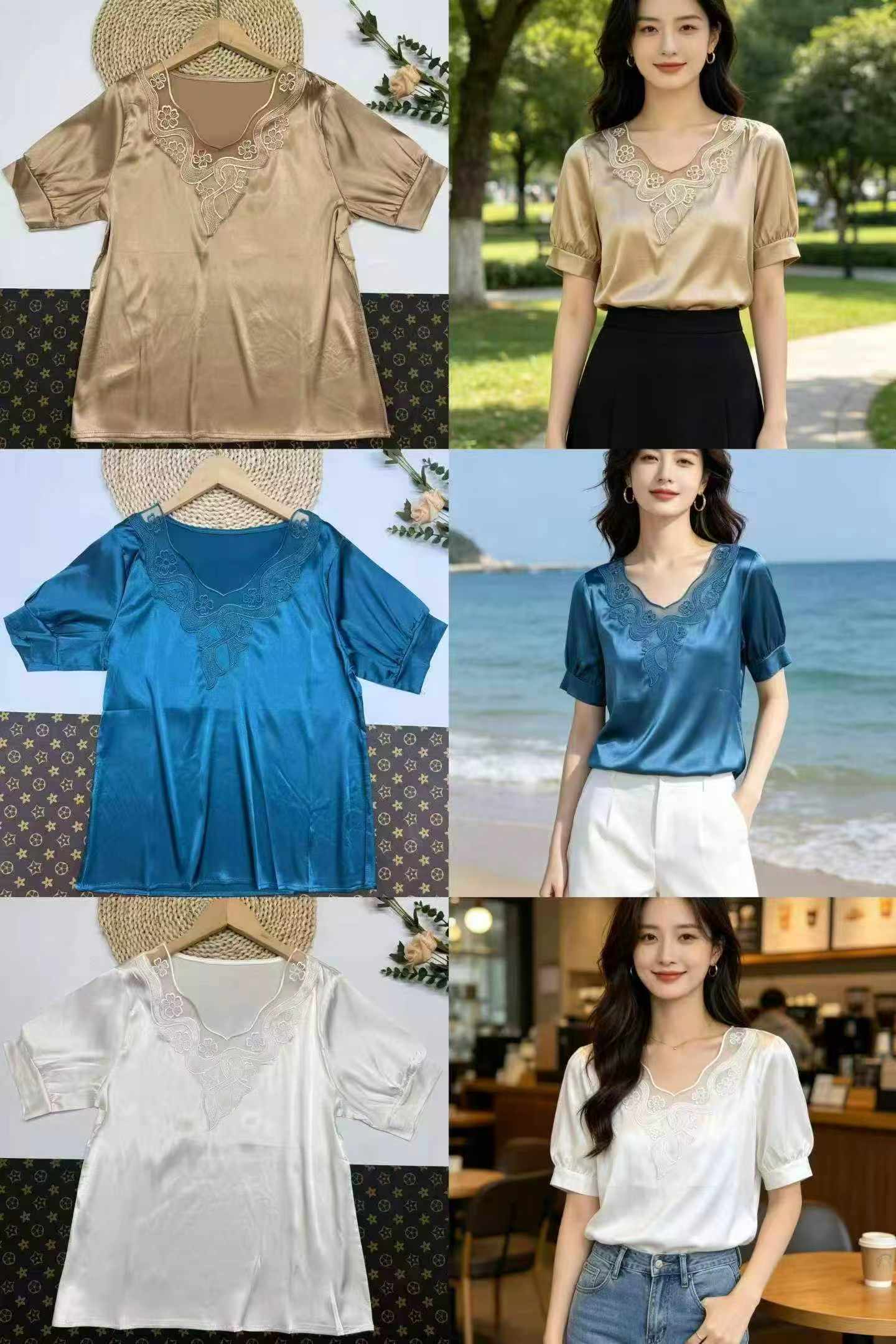 ប្រមាណ 1100 ដុំ អាវដៃខ្លីម៉ាកណានជីរិន លក់បោសស្តុក - Image 8