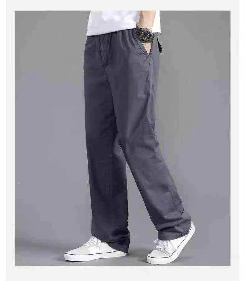 Pantalons décontractés droits pour hommes en coton pur, 1051 pièces - Image 3