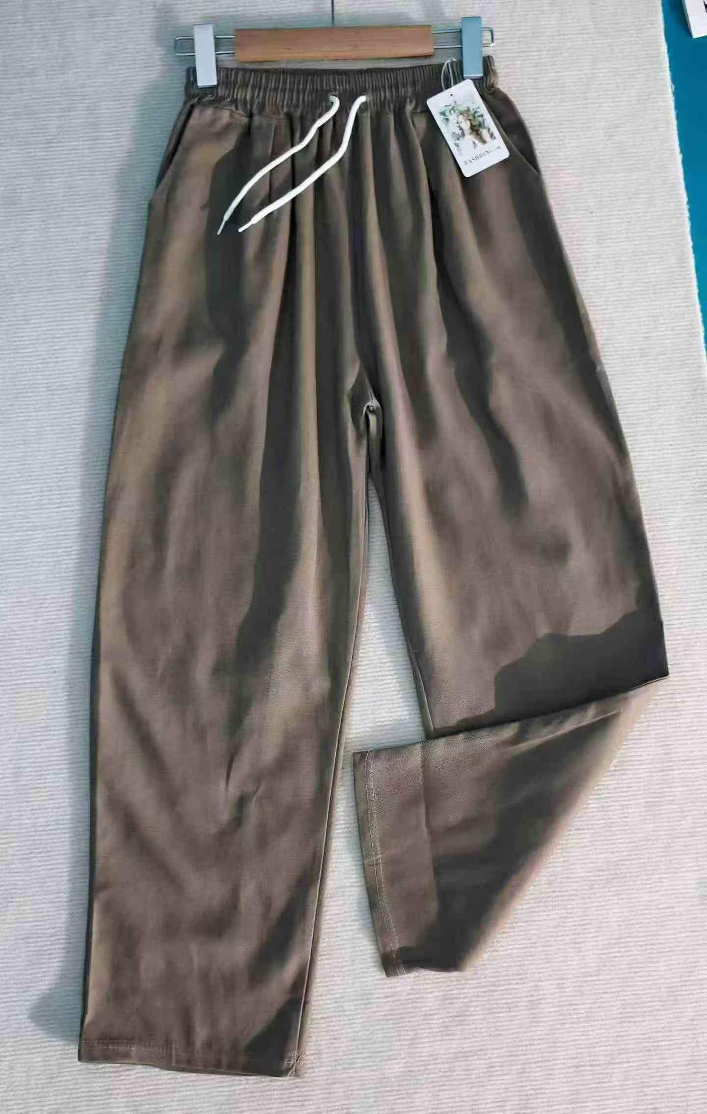 Pantalons décontractés droits pour hommes en coton pur, 1051 pièces - Image 7