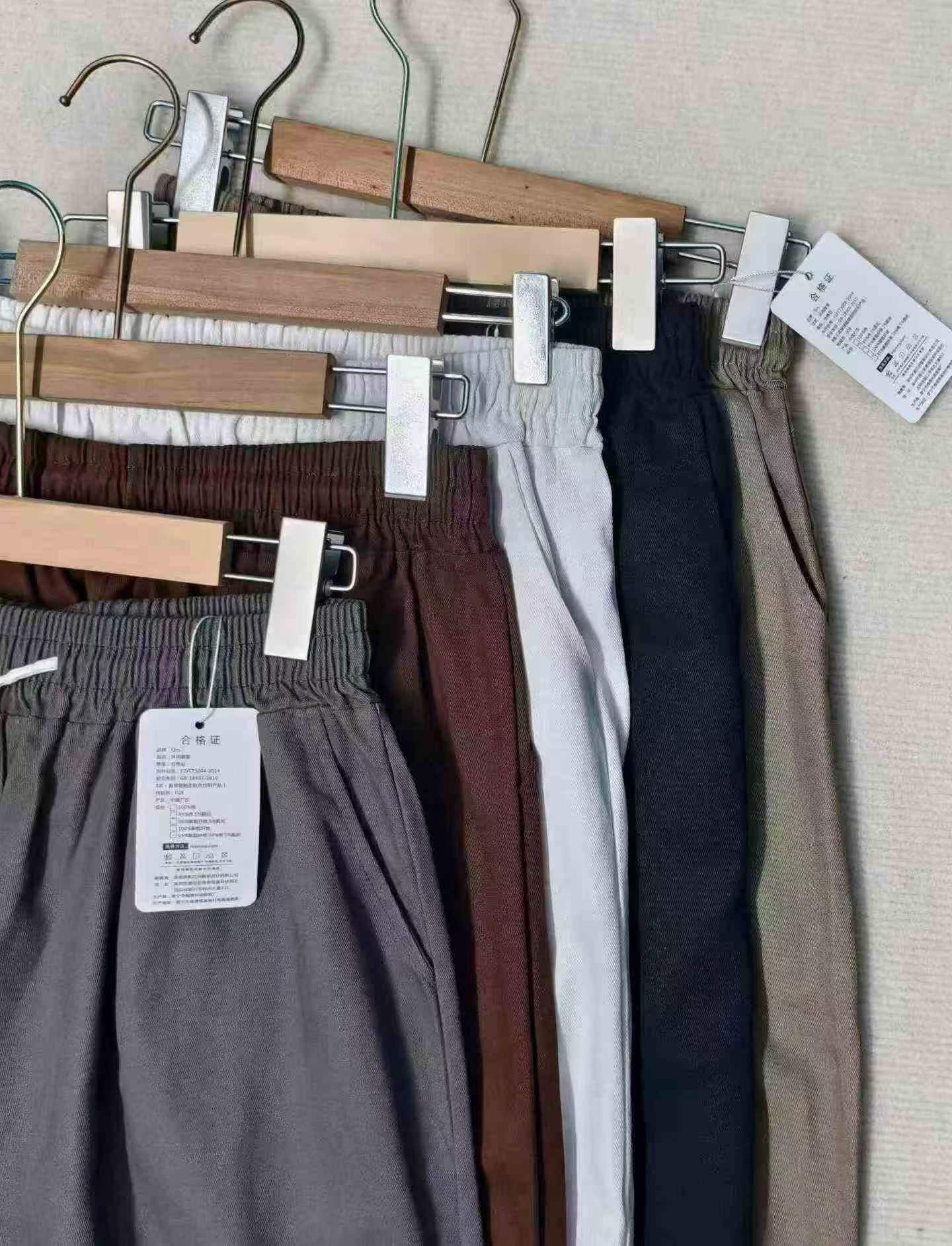 Pantalons décontractés droits pour hommes en coton pur, 1051 pièces - Image 9