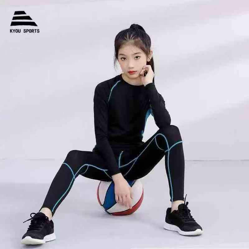Conjunto Esportivo de Basquete de Treino de Compressão de Secagem Rápida para Crianças, Aproximadamente 2660 Peças - Image 4