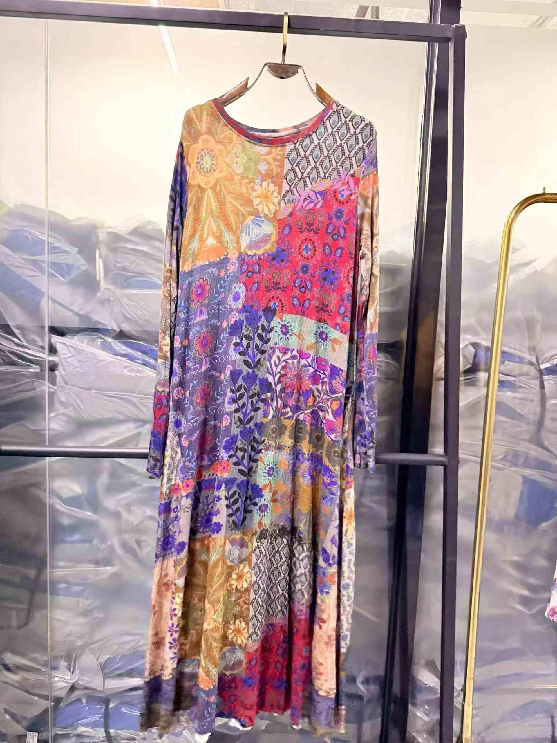 Novos Vestidos Florais de Algodão de Primavera e Verão, S-2XL, Cerca de 880 peças - Image 6