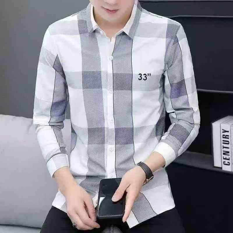Men's Long Sleeve Plaid Shirt 2026 New 3 Colors M-3XL About 550 Pieces - Image 3