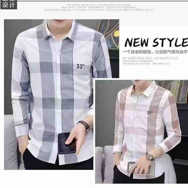 Men's Long Sleeve Plaid Shirt 2026 New 3 Colors M-3XL About 550 Pieces - Image 8
