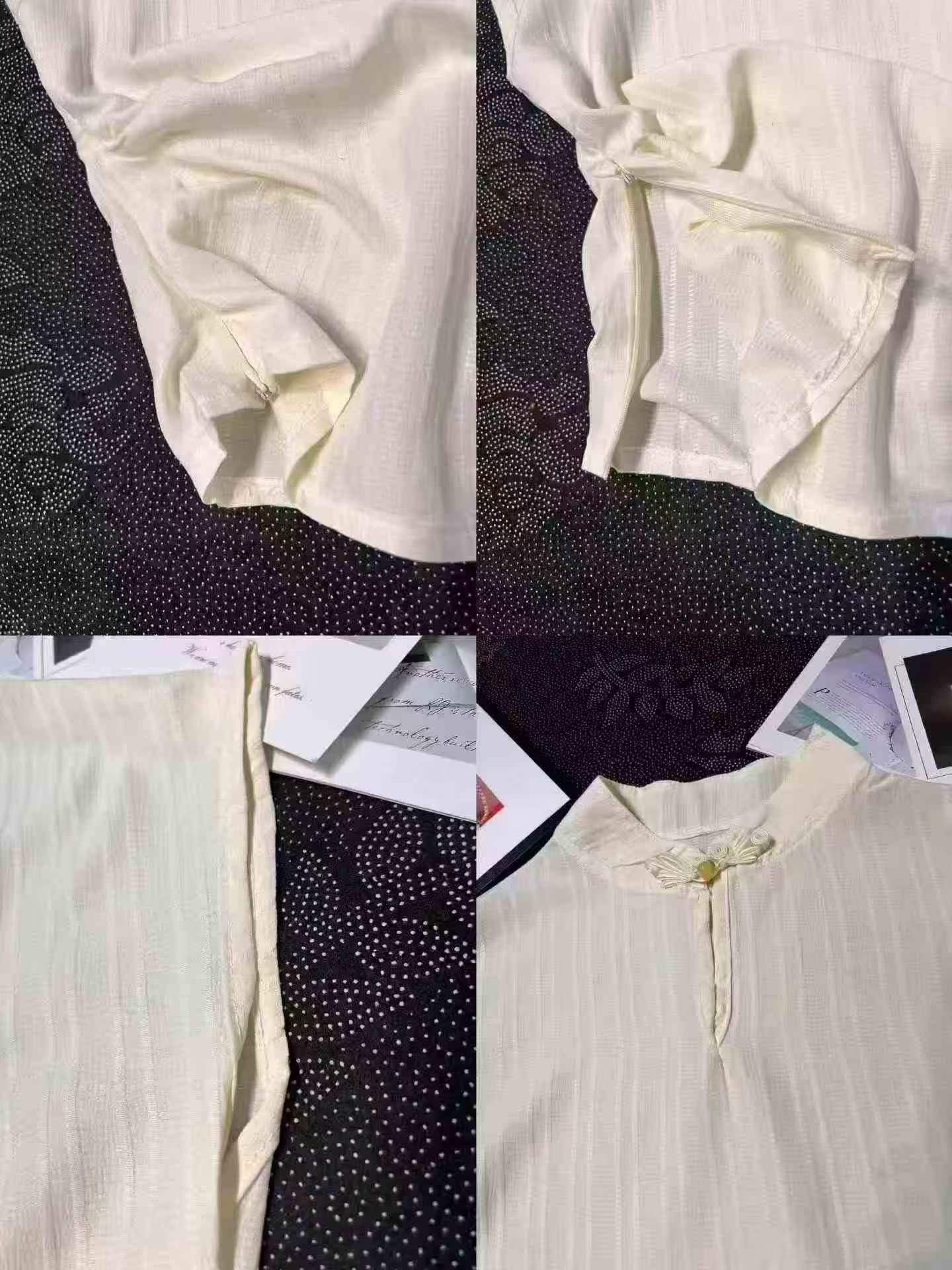 Blouses à manches courtes en coton et lin, environ 2100 pièces, taille unique, vente en gros de déstockage - Image 9