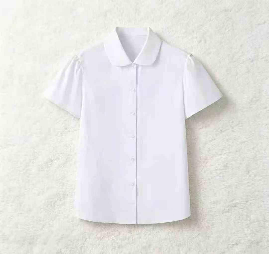8000 Set Kemeja Putih Kapas Musim Panas & Set Rok Anti-Gelincir Dengan Tag - Image 3