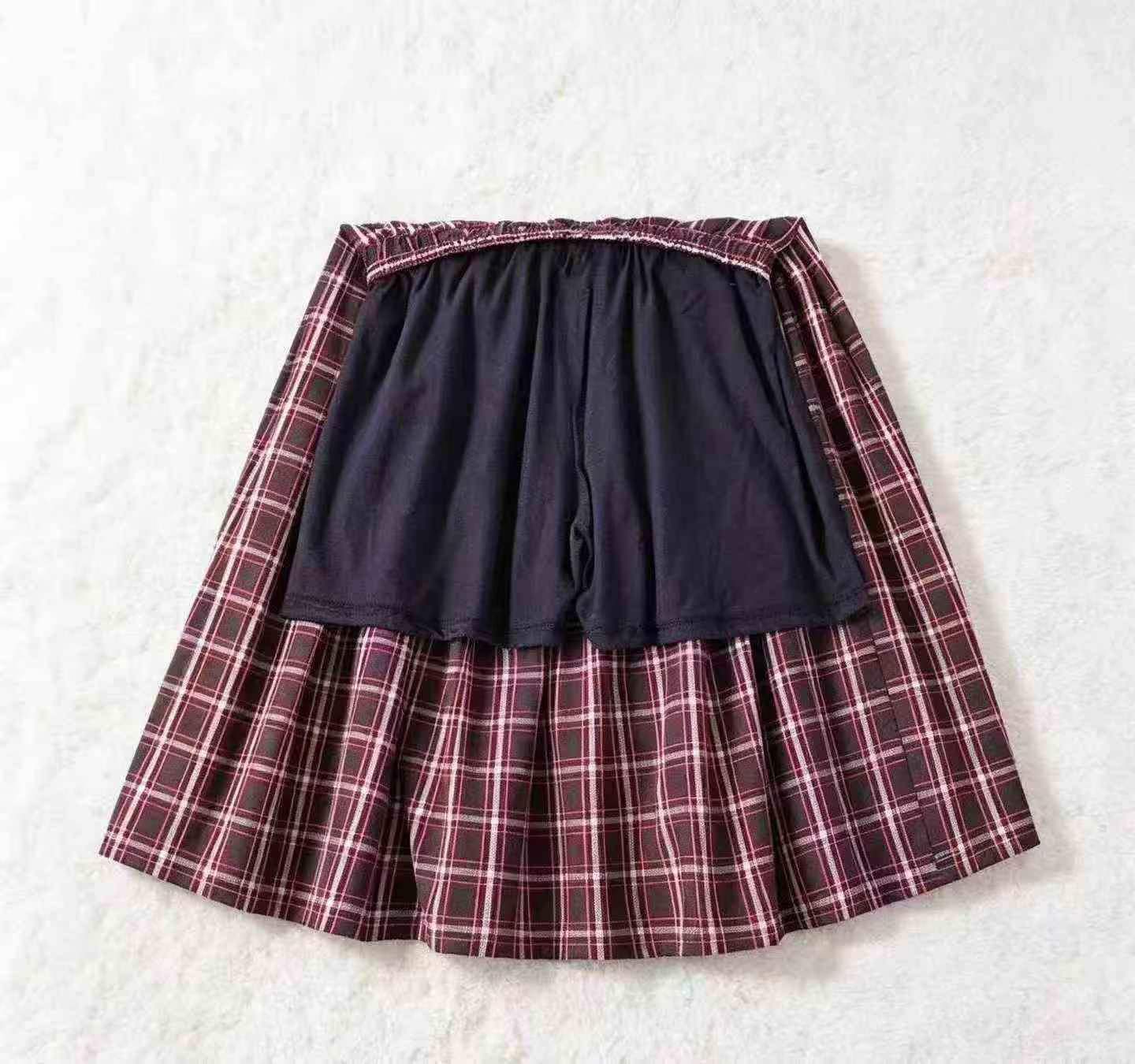 8000 Set Kemeja Putih Kapas Musim Panas & Set Rok Anti-Gelincir Dengan Tag - Image 4