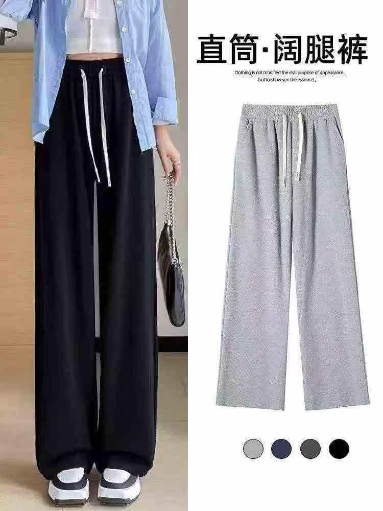 646 Pieces Unisex Fleece Lined Cotton Wide Leg Sweatpants - Image 4