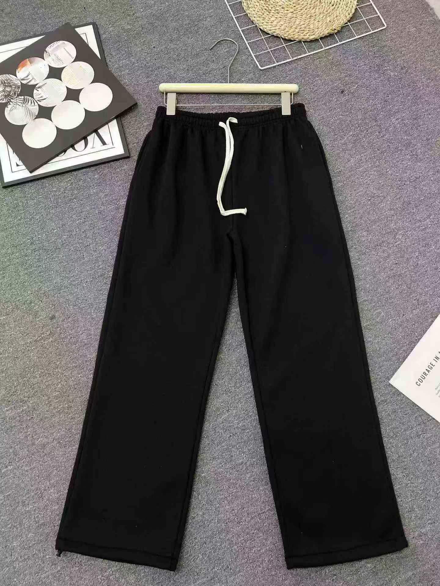 646 Pieces Unisex Fleece Lined Cotton Wide Leg Sweatpants - Image 6
