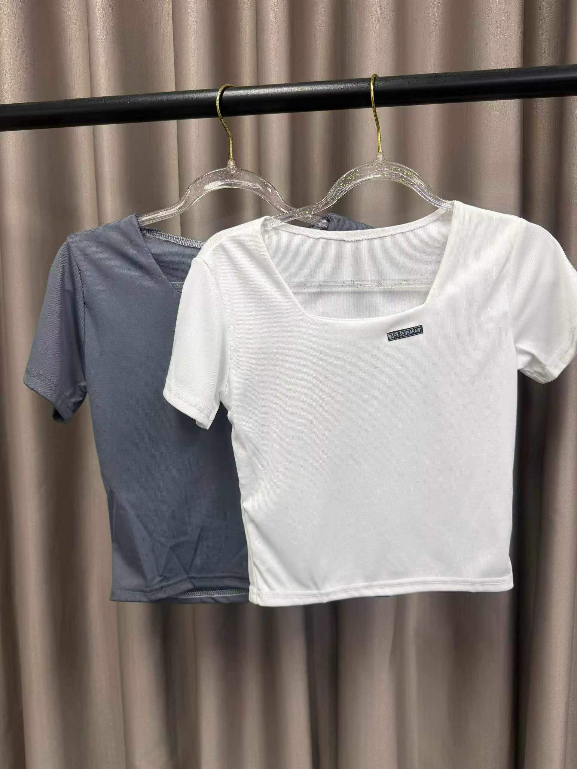 Kare Yaka Seksi Kadın Üst Takım, 760 Adet, 3 Renk, Tekli Ambalaj - Image 7