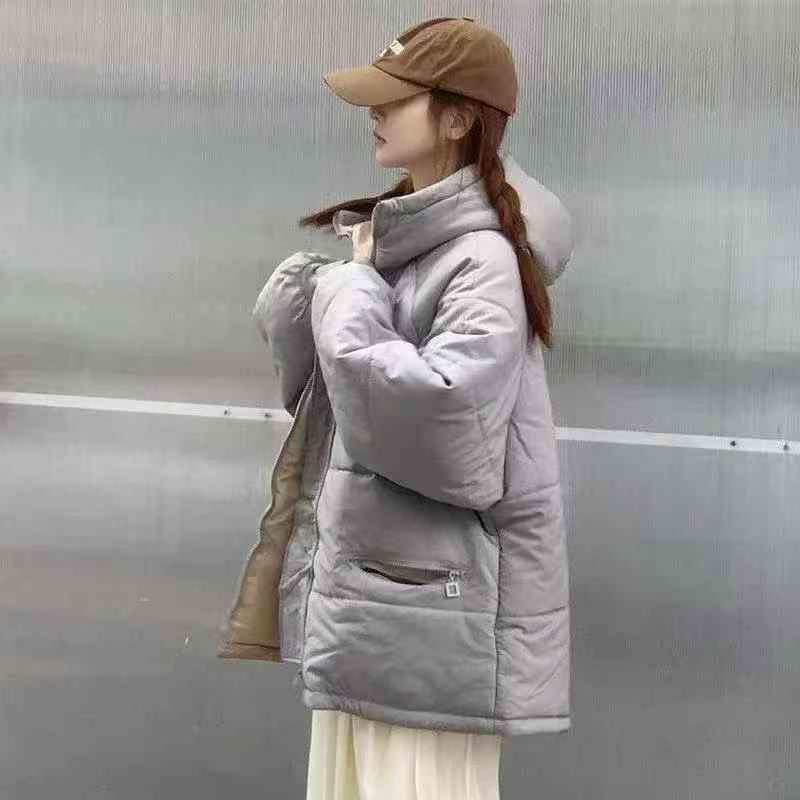 5053 Peças de Jaquetas Femininas Novas Soltas de Inverno Acolchoadas de Algodão - Image 3