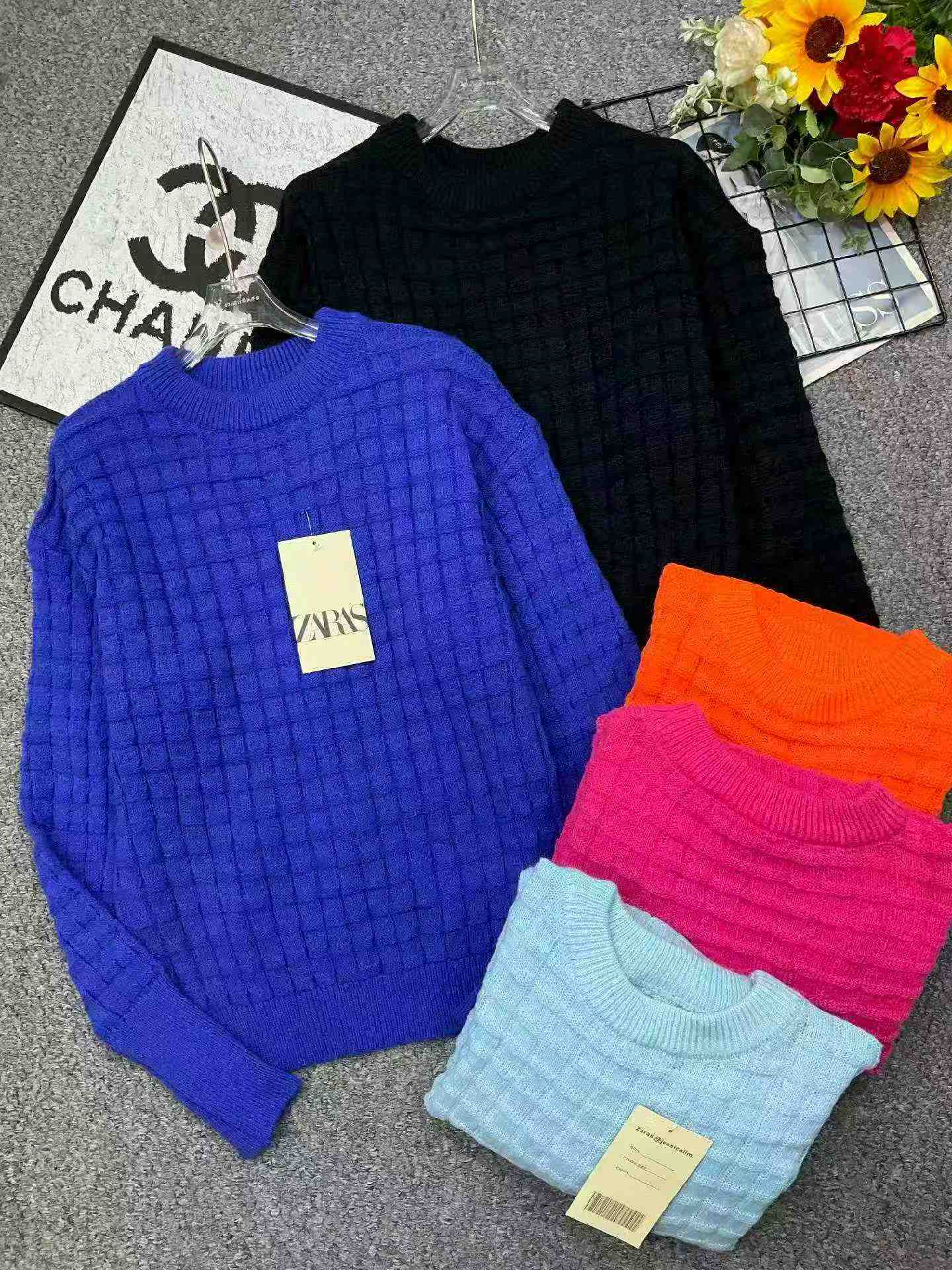 385 Pcs Autumn Winter New Korean Loose Crew Neck Pullover Sweater - Image 2