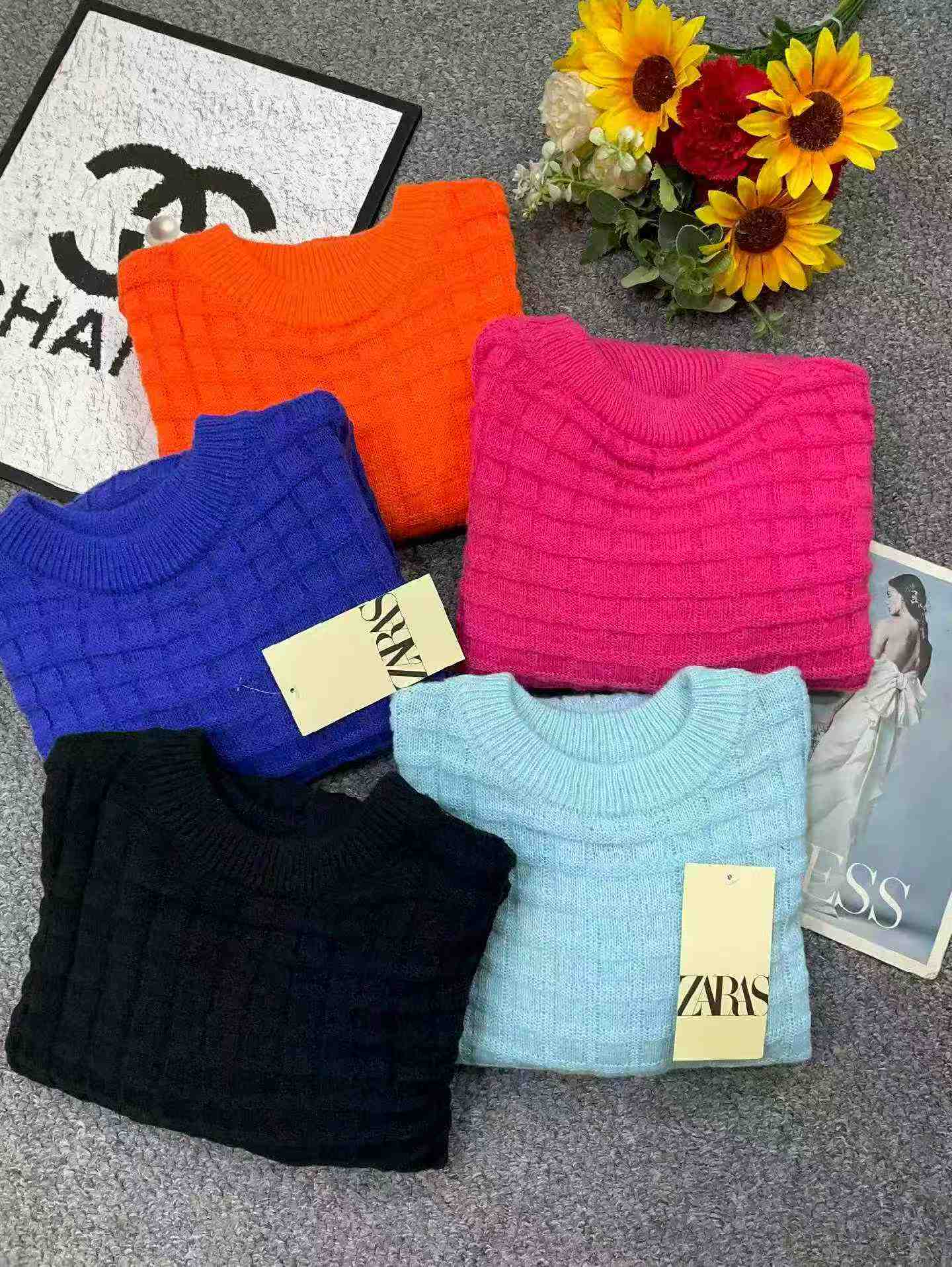 385 Pcs Autumn Winter New Korean Loose Crew Neck Pullover Sweater - Image 9