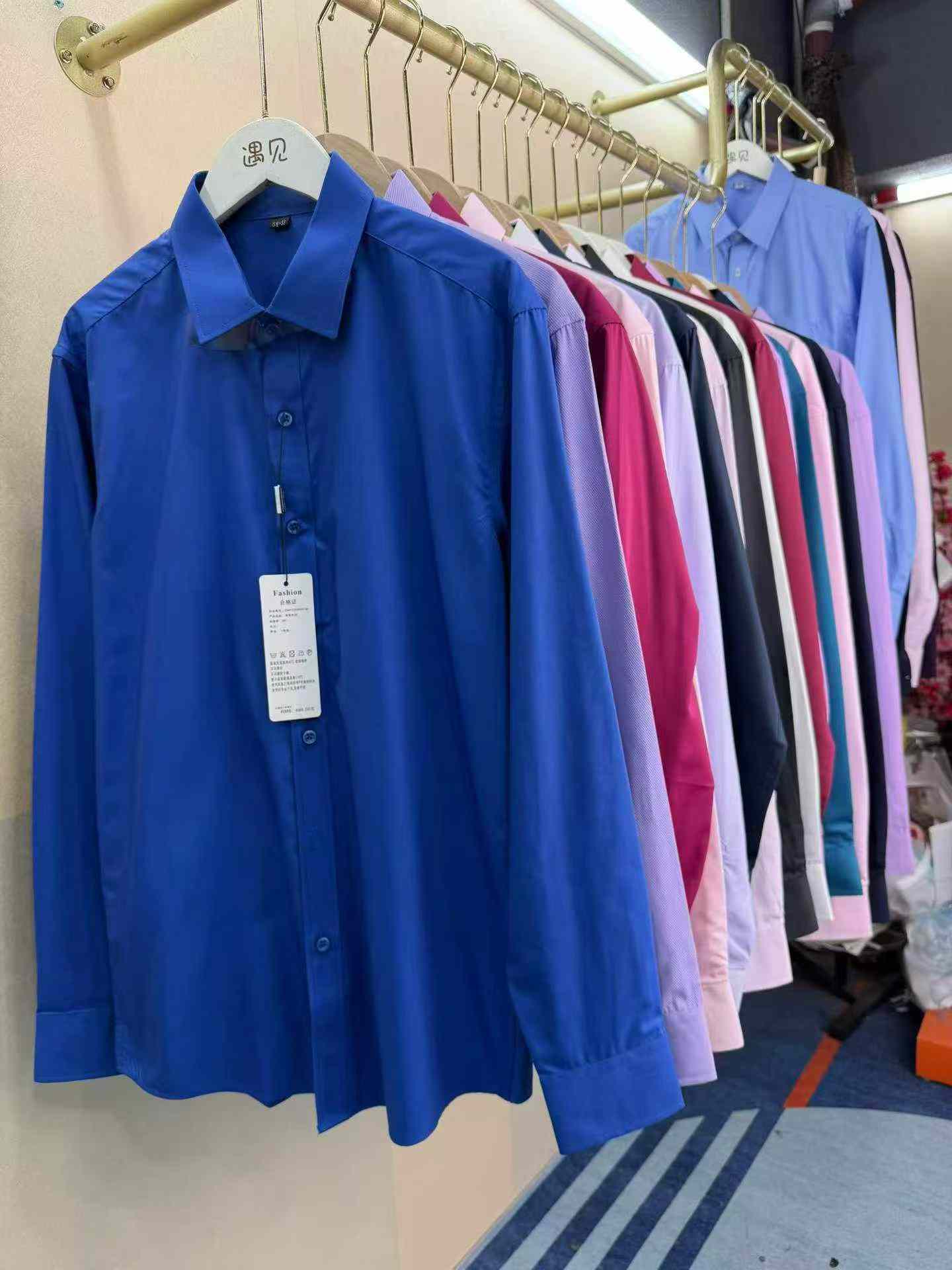Men's Business Long Sleeve Shirts Stock, 6000 Pieces, Individually Packed, Sizes S-6XL - Image 4
