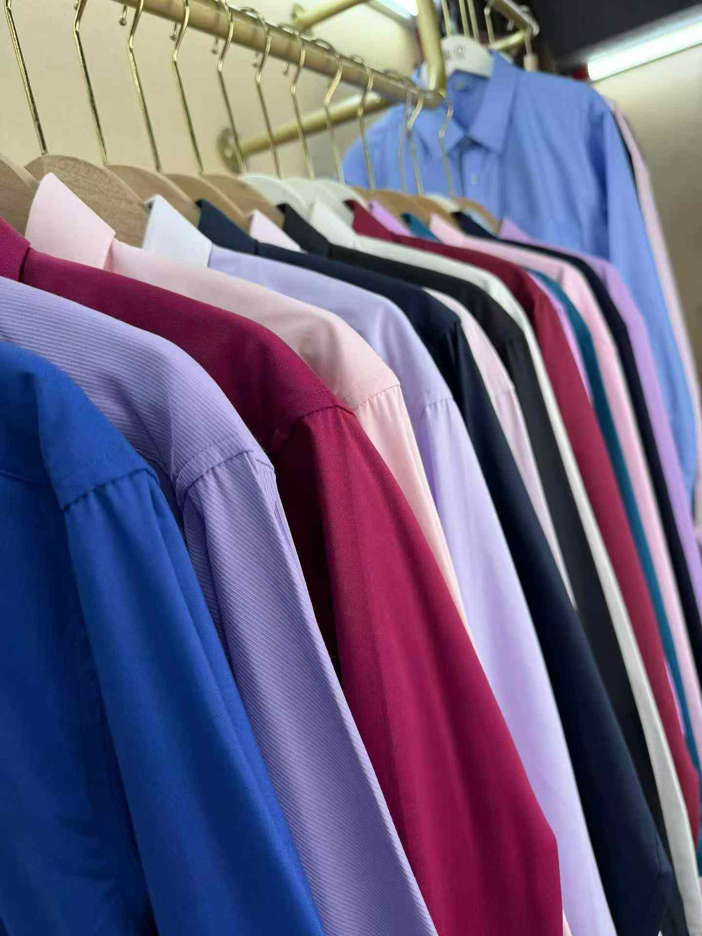 Men's Business Long Sleeve Shirts Stock, 6000 Pieces, Individually Packed, Sizes S-6XL - Image 5