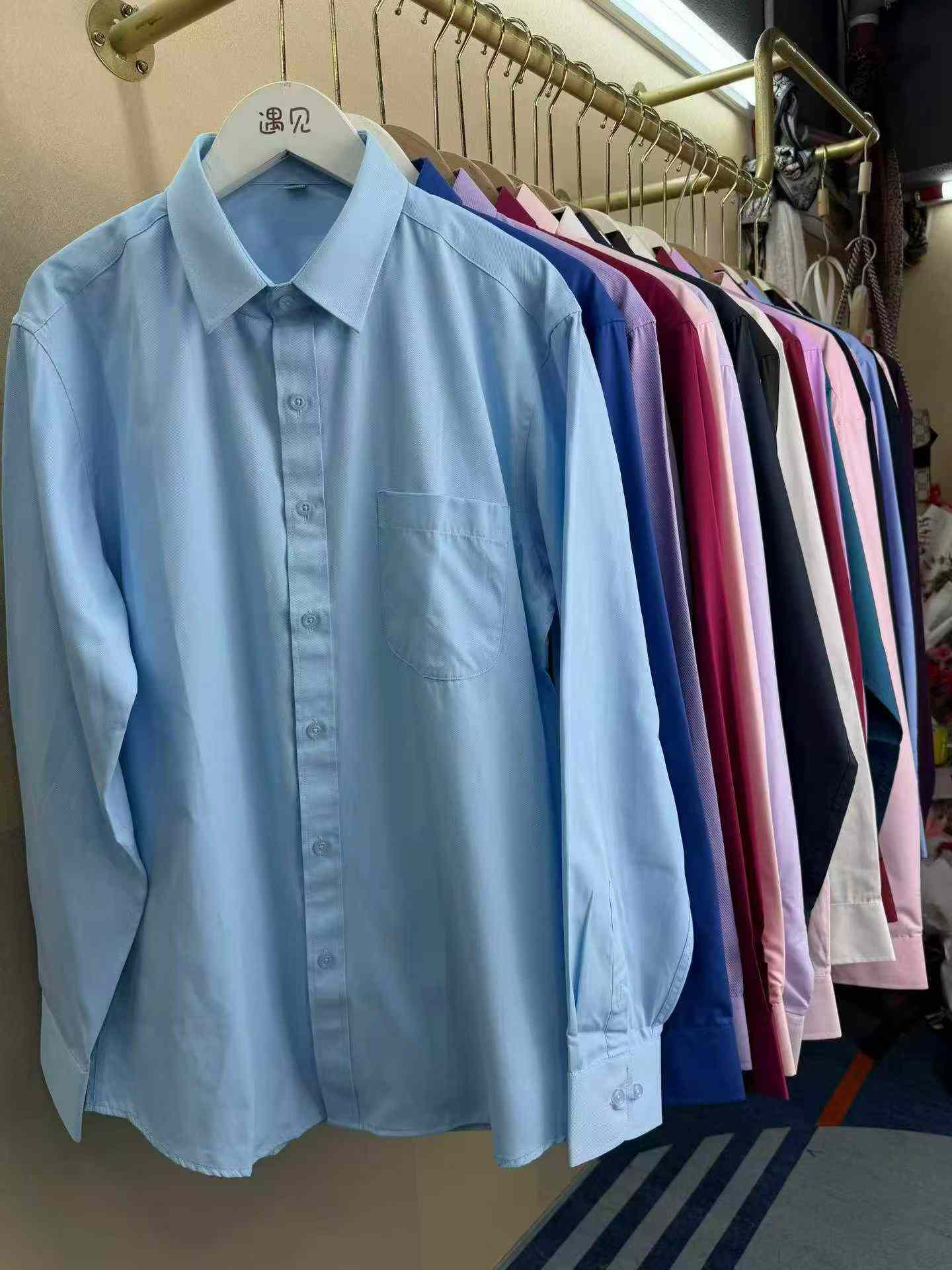 Men's Business Long Sleeve Shirts Stock, 6000 Pieces, Individually Packed, Sizes S-6XL - Image 7