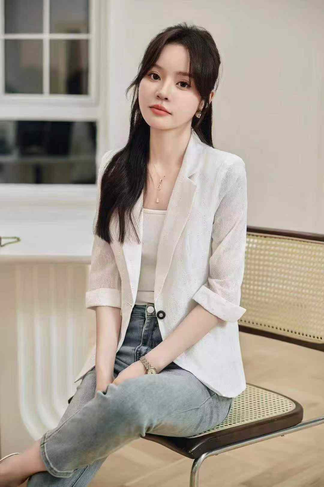 High Quality Women's Mid-sleeve Blazer, 3 Colors, S-4XL, 340 Pieces - Image 6