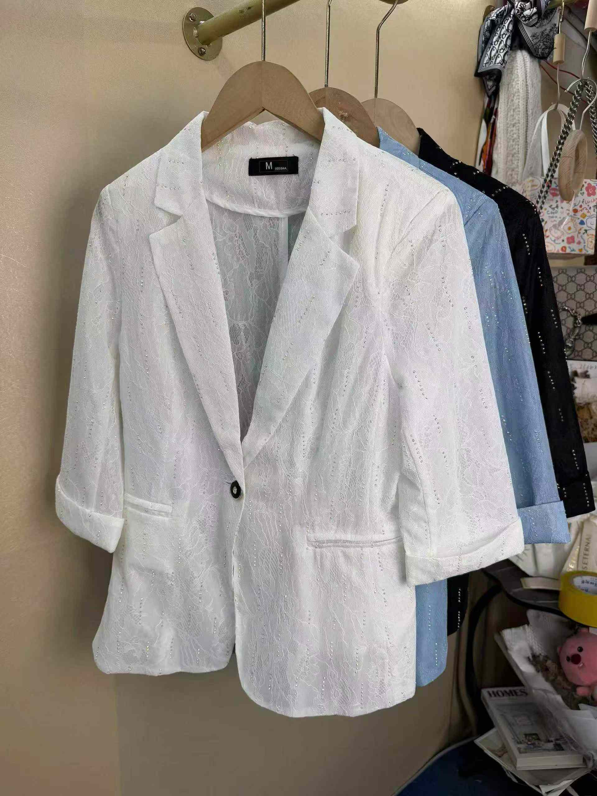 High Quality Women's Mid-sleeve Blazer, 3 Colors, S-4XL, 340 Pieces - Image 8
