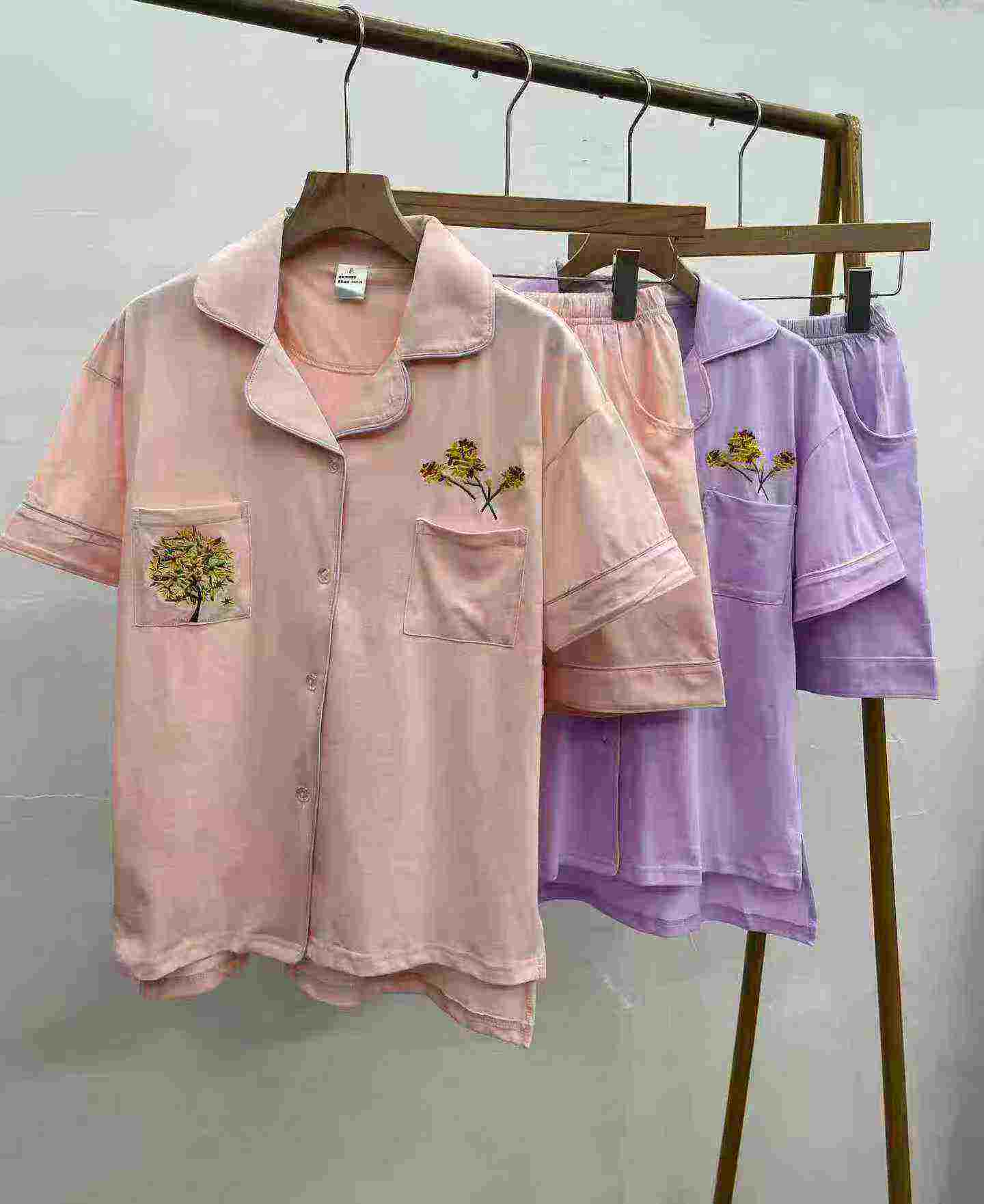 400 Sets Pure Cotton Embroidered Casual Loungewear - Image 2