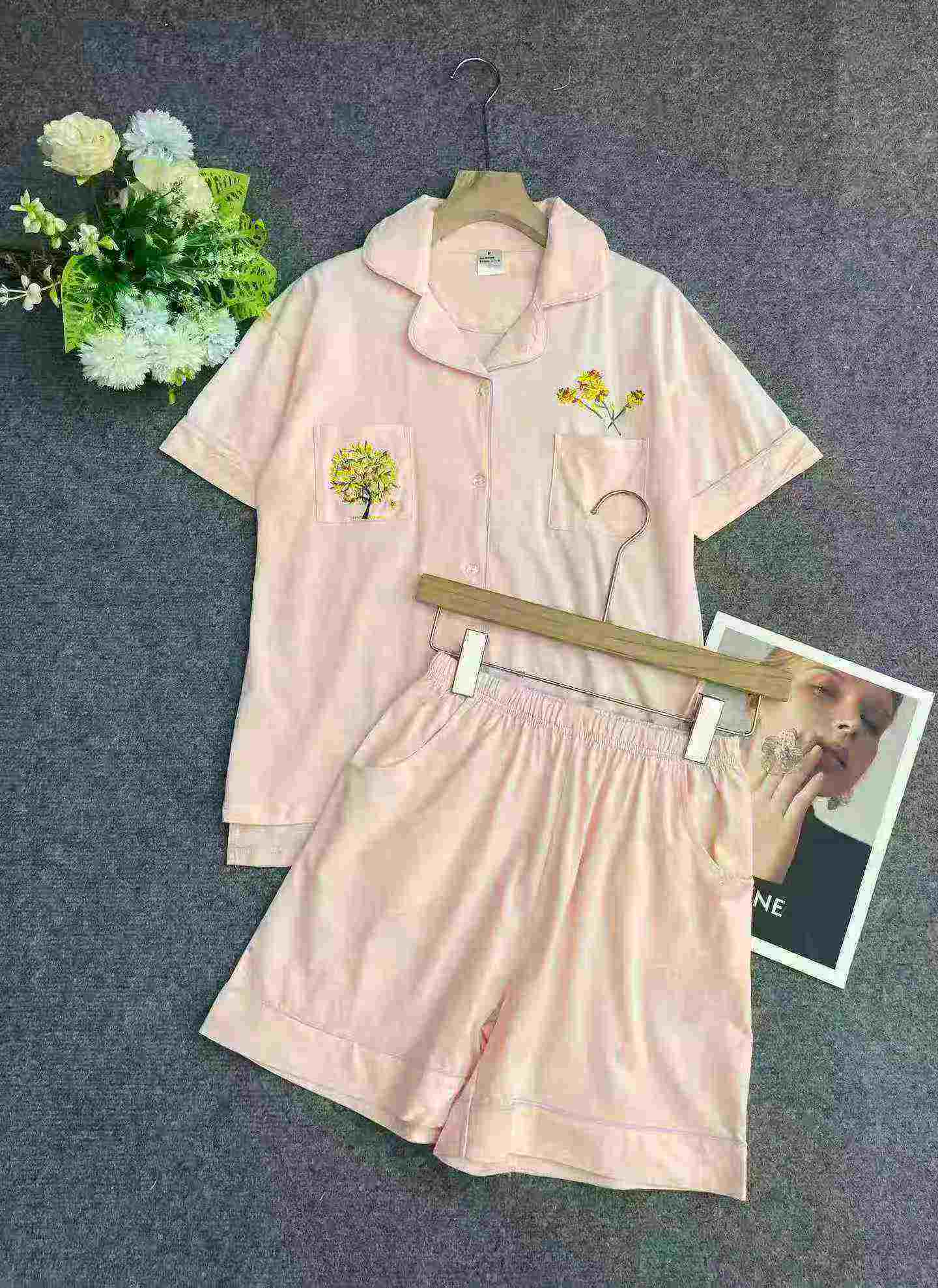 400 Sets Pure Cotton Embroidered Casual Loungewear - Image 3