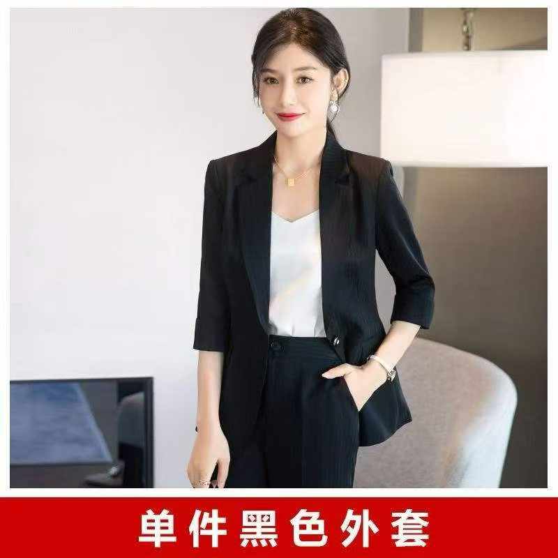 Women's Stylish Striped Half Sleeve Blazer, 320 Pieces Total - Image 4