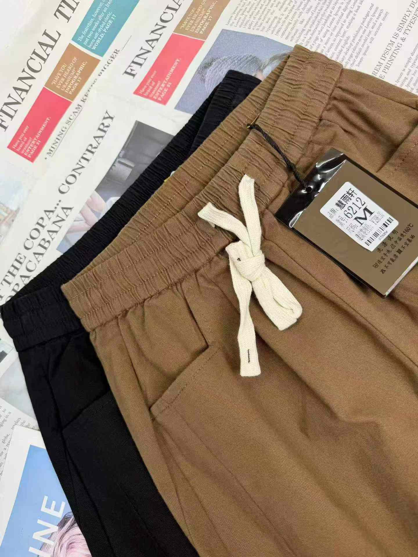 Japanese Trendy Washed Cotton Street Wide Leg Casual Pants, 1000 PCS, S-2XL, 2 Colors - Image 4
